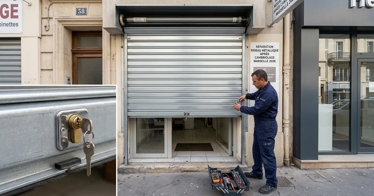 Réparation Rideau Métallique Après Cambriolage Marseille