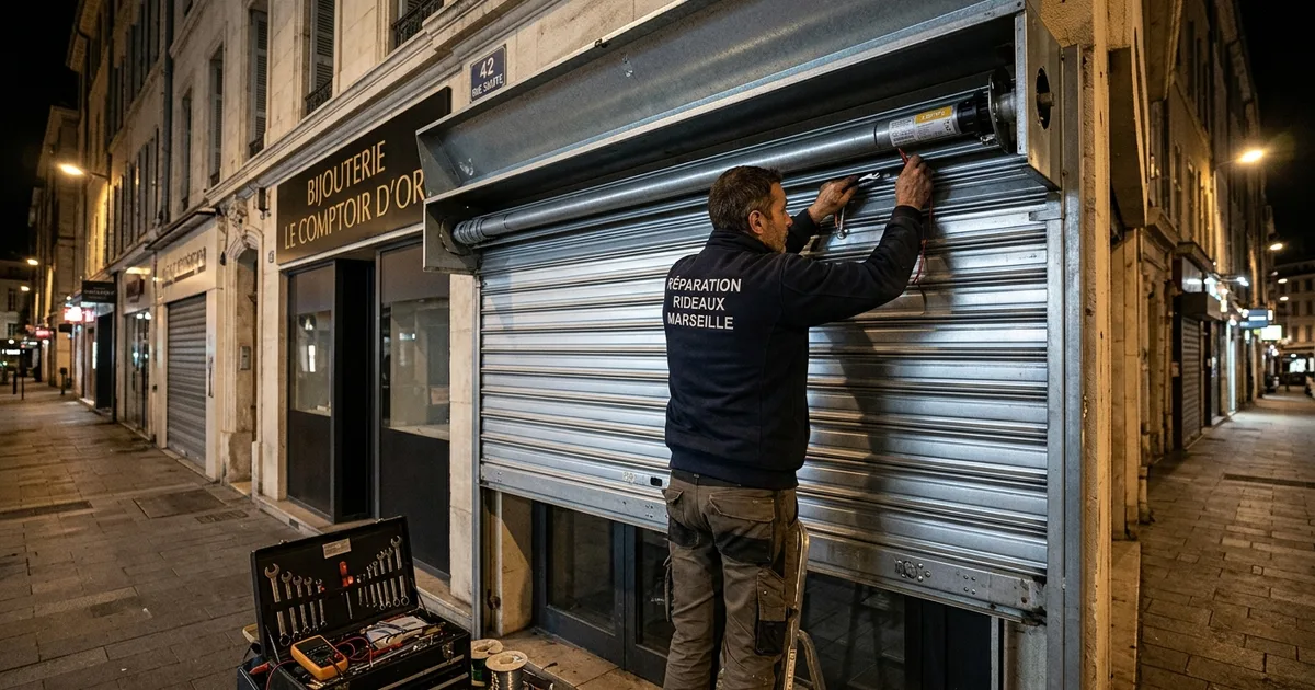 Rideau Métallique Choc Voiture Marseille - Bilan Technique